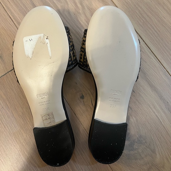 NWT FENDI INTERWOVEN FLAT SANDALS - Picture 3 of 5